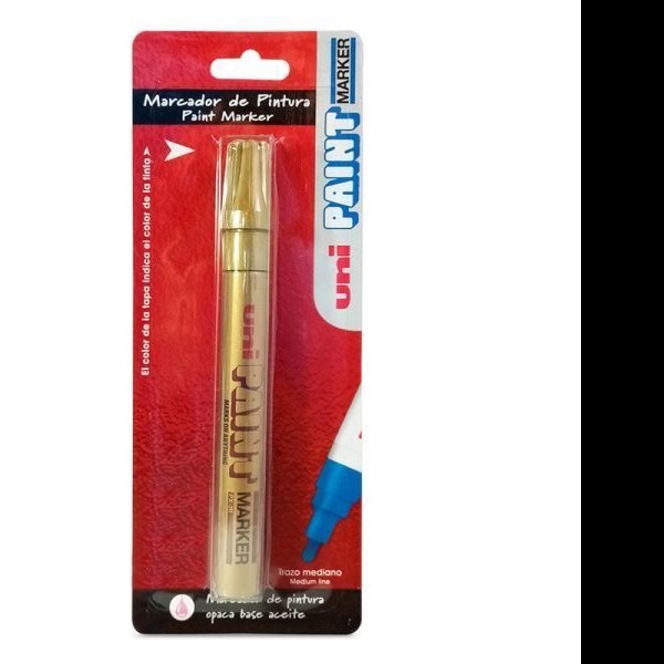 MARCADOR PERM. DELG. UNI-PAINT PX20 PRED. DORADO E12144